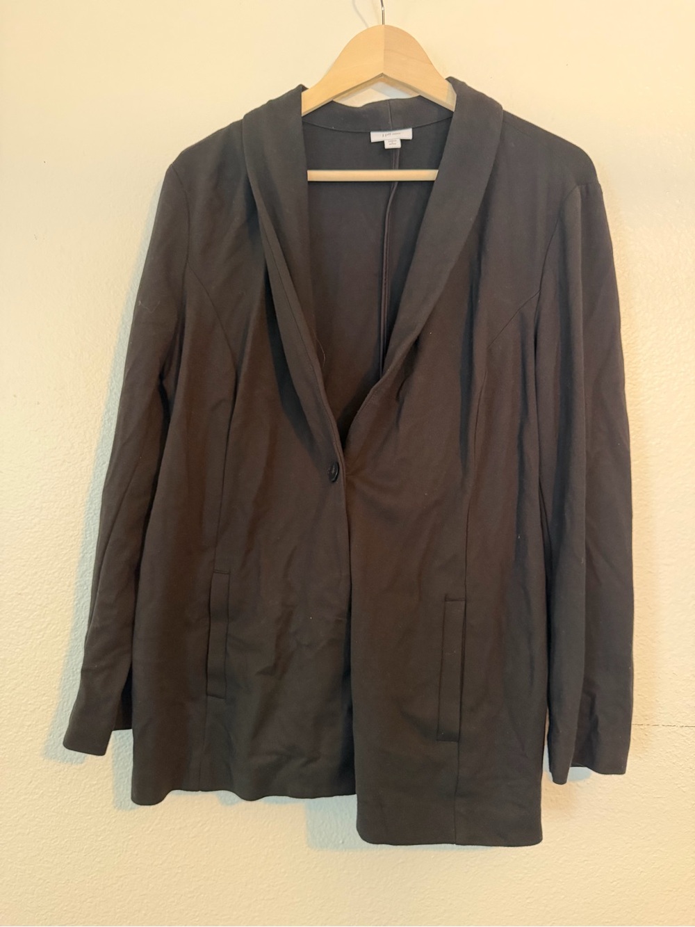 J. Jill Black Shawl-Collar Single-Button Blazer
